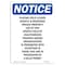 Signmission OSHA Notice, 7" Height, Playing Field Closed Nightly & Sign, 7" X 5", Portrait OS-NS-D-57-V-17325 - alternate 1